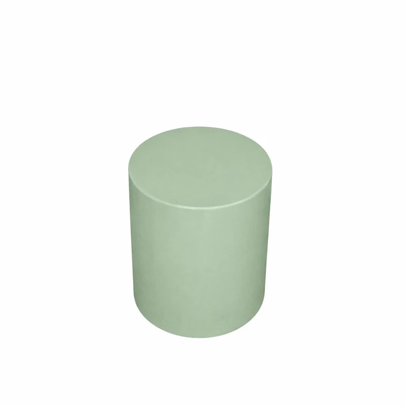 Sweet Table Cylindrical Column Height 40 cm Diameter 35 cm Sage Colour Made in Italy