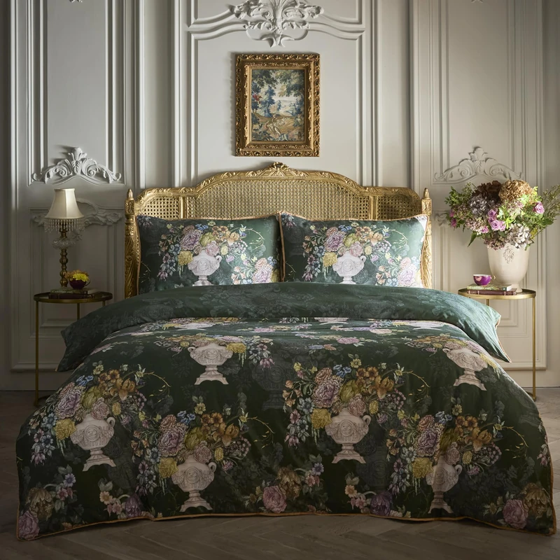 Laurence Llewelyn‑Bowen Tuscan Holiday Duvet Cover Set King 230 x 220cm – 100% Cotton Bedding with Mediterranean‑Inspired Design, Includes 2 Pillowcases
