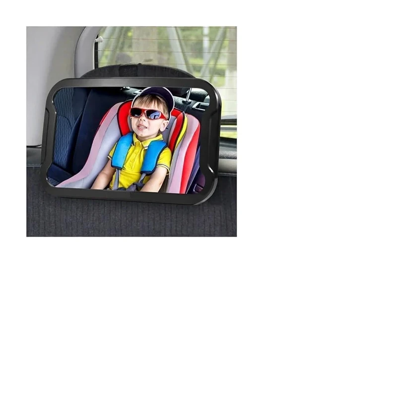 Vinabo Baby Car Mirror Baby Essentials for Newborn Car Mirror Baby Rear View Shatterproof Adjustable Car Seat Mirror Drive Safe and Monitor Your Child (Pack of 5)