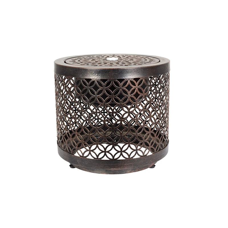 Easy Fountain Taza Glow Water Feature – Mains Powered, No Plumbing, Modern Garden Fountain with Recirculating Pump and LED Lights, Steel, Patio & Garden