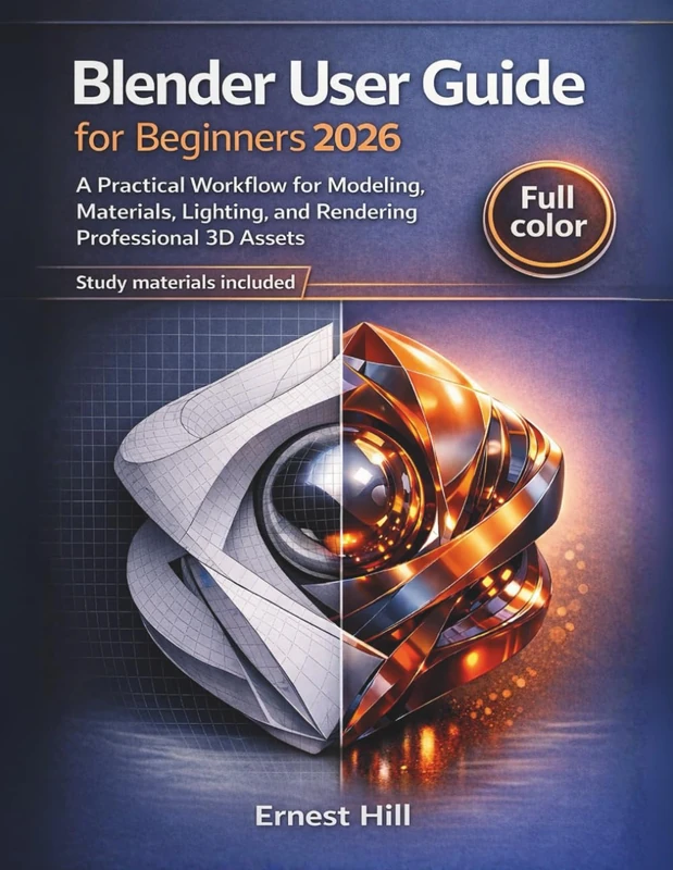 Blender User Guide for Beginners 2026: A Practical Workflow for Modeling, Materials, Lighting, and Rendering Professional 3D Assets - Image 1