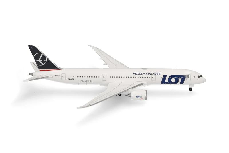 Herpa LOT Polish Airlines Boeing 787-9 Dreamliner 1:500 Model