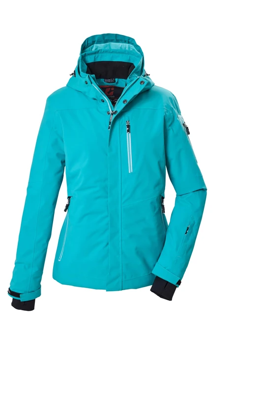 killtec KSW 228 WMN Women's Ski Jacket Waterproof with Hood and Snow Guard Ocean 40 44903-000
