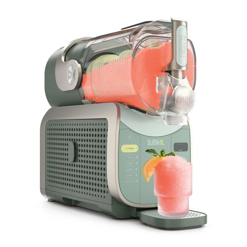 Ninja SLUSHi XL Frozen Drinks Maker with SlushAssist Technology, Extra Large 3.7L Capacity (Max Fill 2,840ml), Make Slush, Frozen Cocktails and More, Green FS601UKGN