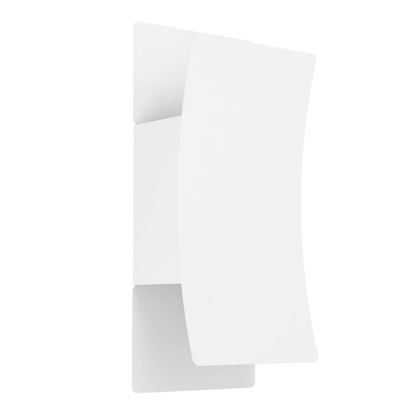 Eglo LED Wall Light Outdoor Montarello, Mounted Exterior Lamp with Dip Switch, Metal in White, Warm Neutral Cool IP44