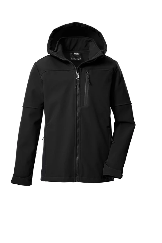 killtec KOS 369 MN SFTSHLL JCKT 44957-000 Men's Softshell Outdoor Jacket with Hood XXL Black