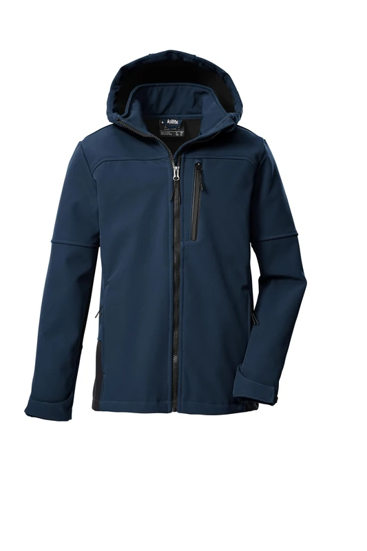 killtec KOS 369 MN SFTSHLL JCKT Men's Softshell Outdoor Jacket with Hood Midnight Blue 4XL 44957-000