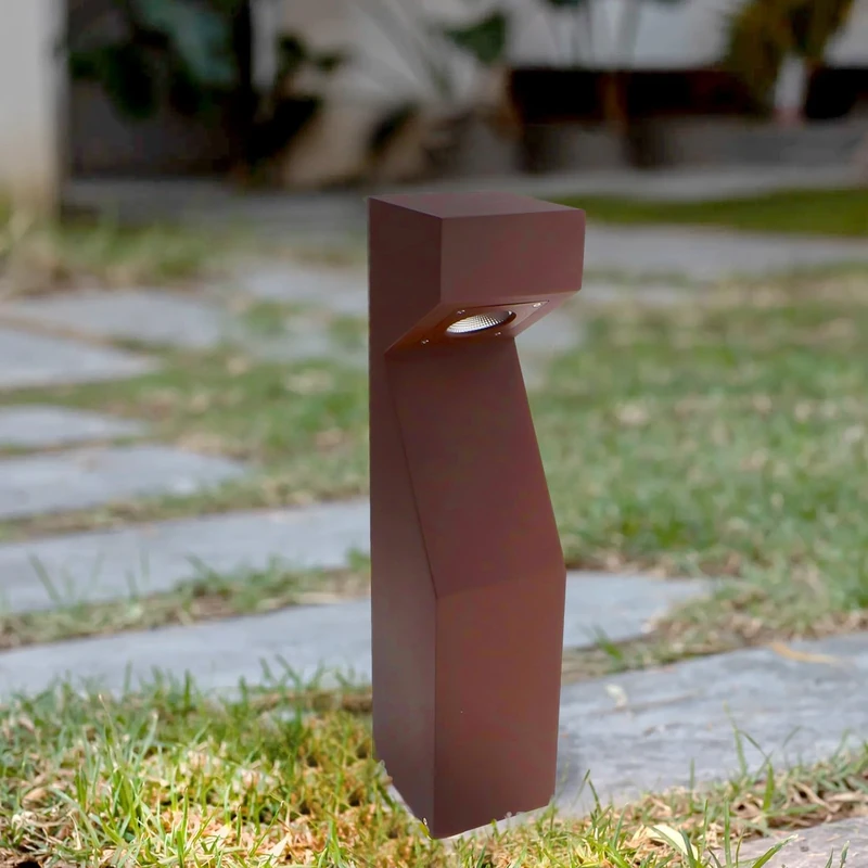 Teba Outdoor LED Beacon Rust Brown CCT 10W 3CCT IP65