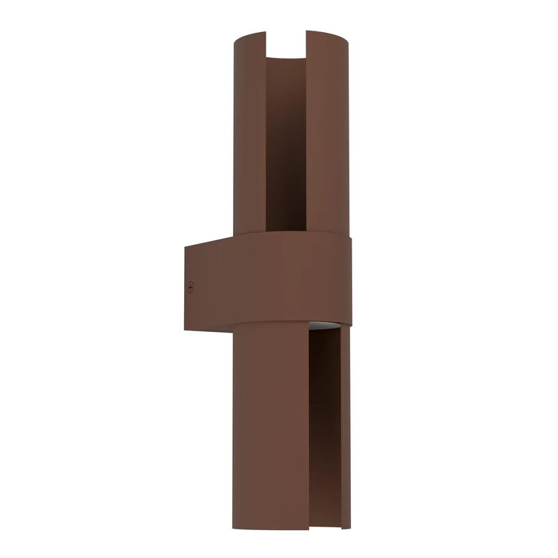 Eglo LED Outdoor wall Light Montelauro, rotatable Porch lamp, Outside Lighting Made of Rust Brown Aluminium, Warm to Cool White, IP65