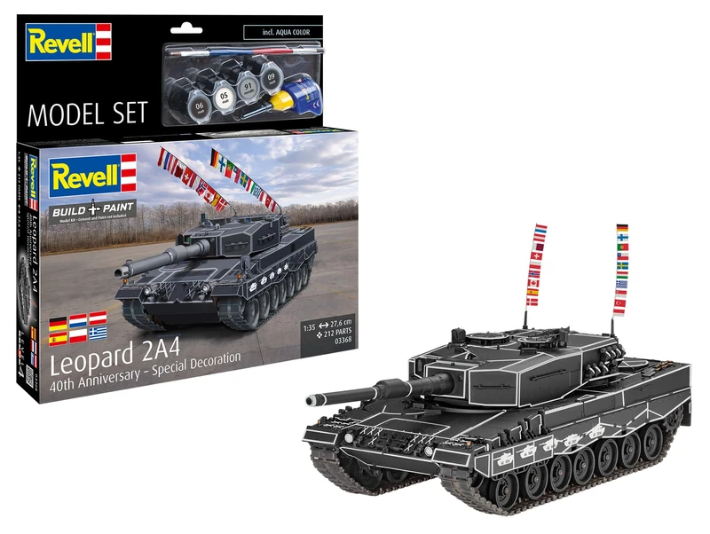 Revell Leopard 2A4 Tank 1:35 Scale Model Kit - 40th Anniversary