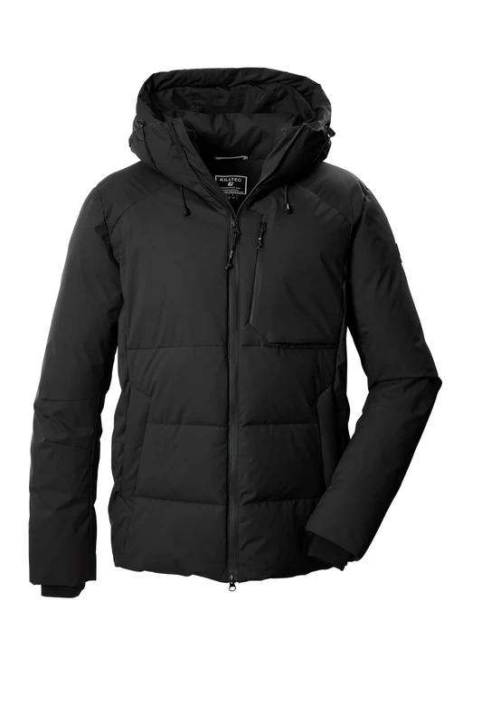 killtec KOW 12 MN QLTD 43890-000 Men's Quilted Winter Jacket with Hood Black 4XL