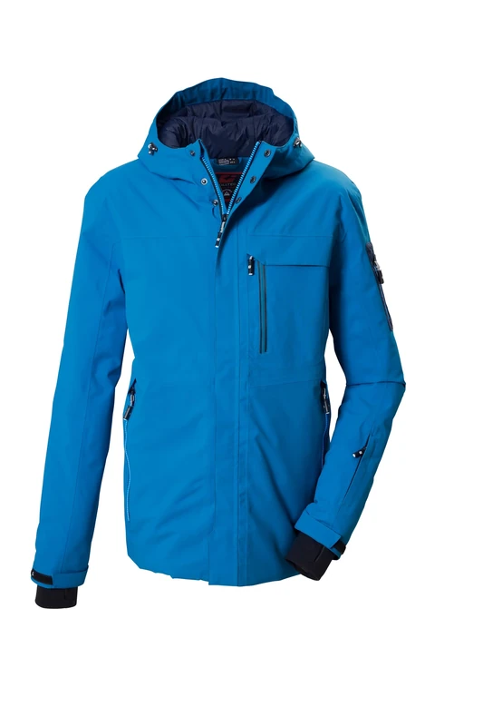 killtec KSW 78 MN 44913-000 Men's Ski Jacket Waterproof with Hood and Snow Guard Blue 3XL
