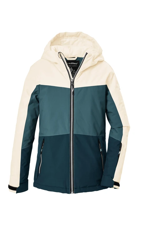 Killtec Girls' Ksw 198 Grls Ski Jacket/Functional Jacket with Hood and Snow Guard
