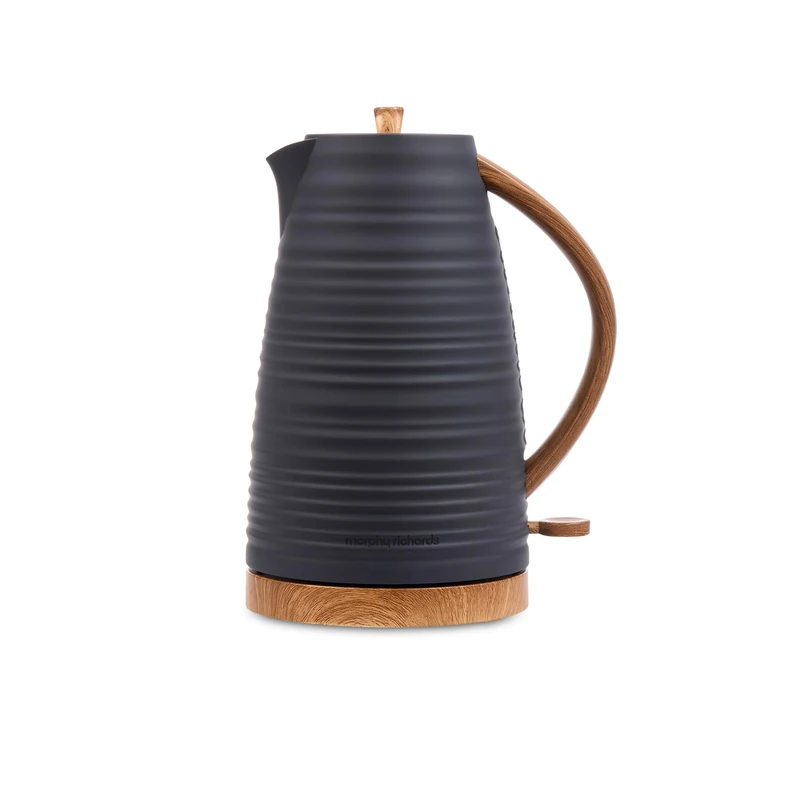 Morphy Richards Clay 1.7L Jug Kettle, 3kw Rapid Boil, Water Level Indicator, Dry Boil Protection, 360 Degree Base, Build-in Cord Storage, Flint, 103101