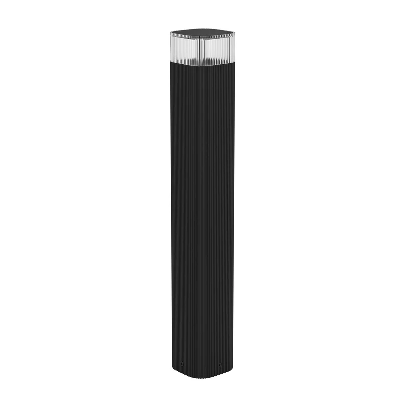 Eglo Outdoor lamp Post Castelnuovo, Garden Light Mains Powered, Path Lighting in Black Aluminium, IP65, GU10 Socket, 50 cm