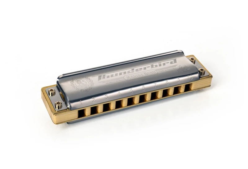 HOHNER Marine Band Thunderbird Diatonic Harmonica in F Major - Extra Bass Tuning (Low Low Oct) - Image 1