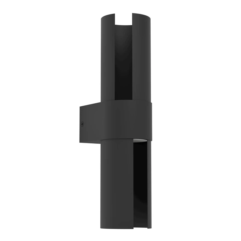 Eglo LED Outdoor wall Light Montelauro, rotatable Porch lamp, Outside Lighting Made of Black Aluminium, Warm to Cool White, IP65