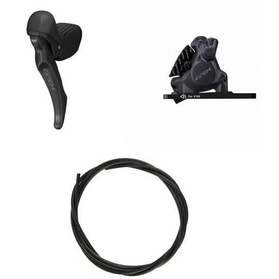 Shimano GRX ST-RX610/BR-RX410 Disc Brake, Black, One Size