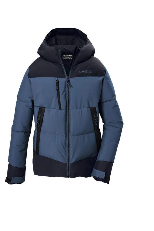 killtec KOW 182 BYS QLTD JCKT 44838-000 Boys' Quilted Winter Jacket with Hood, Dark Navy, 140