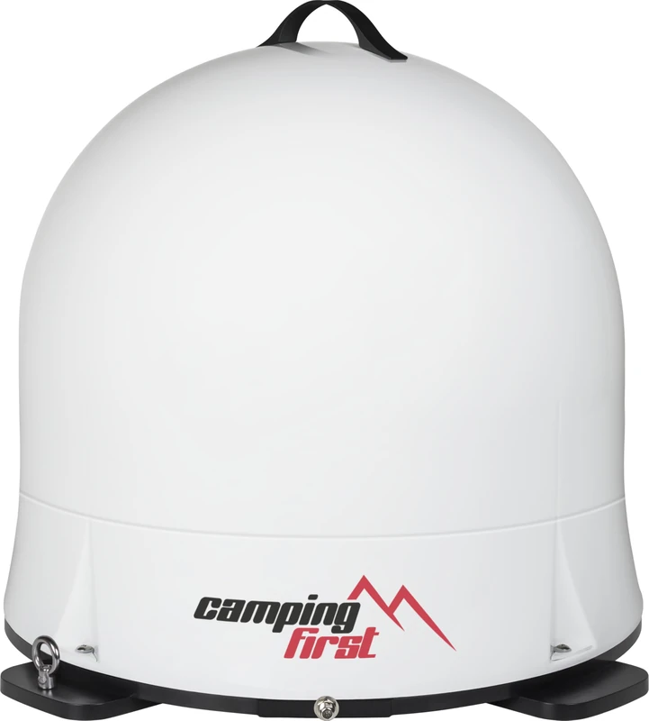 Camping First Satmex Dome - Fully Automatic Satellite Aerial (For Mobile Use, Self-Aligning to Astra 19.2° East, Heavy Duty Dome, No Separate Power Required) - White