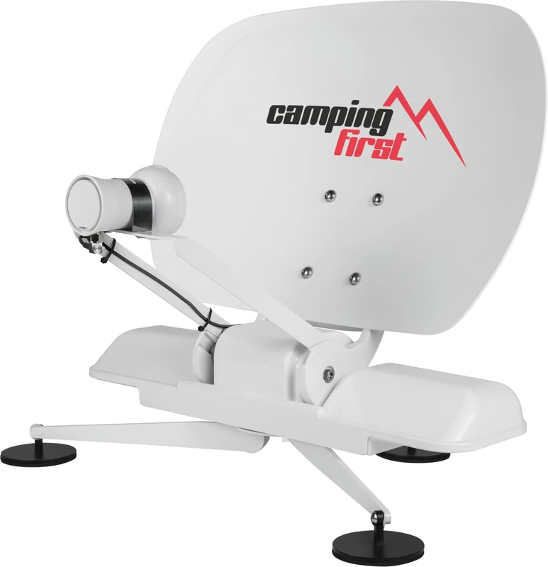 Camping First Satmex mobil 3 - Fully Automatic Satellite Antenna (for Mobile Use, Self-Alignment to Astra 19.2° East, No Separate Power Supply Required) - White - Image 1