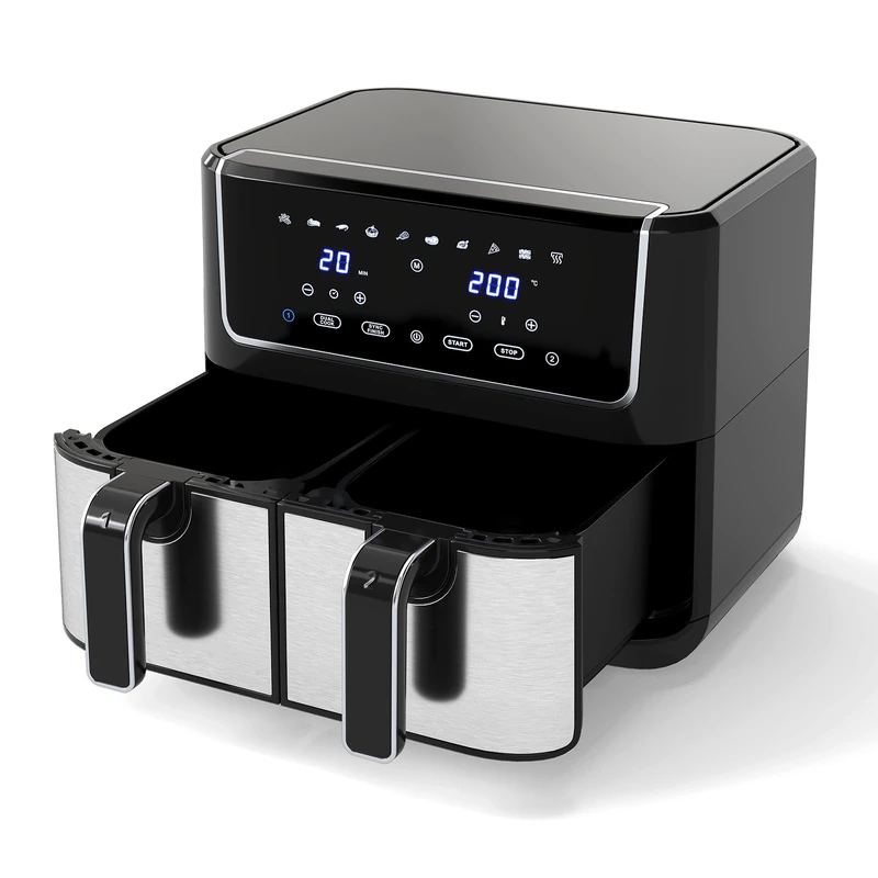 GiantexUK Dual Zone Air Fryer, 8L Large Capacity Digital Airfryer Oven