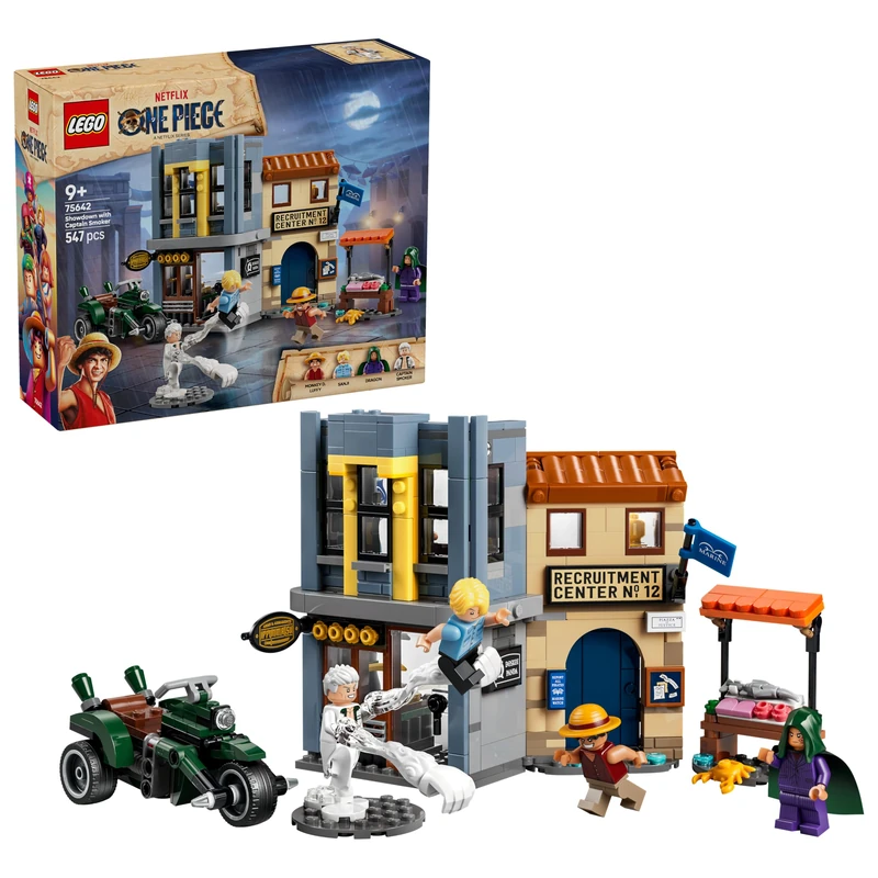 LEGO ONE PIECE Showdown with Captain Smoker - Interactive Toy w/ 4 Minifigures incl. Monkey D. Luffy & Sanji - Kids' Room Decor - Gift for 9+ Year Old Boys, Girls & Fans - 75642 - Image 1