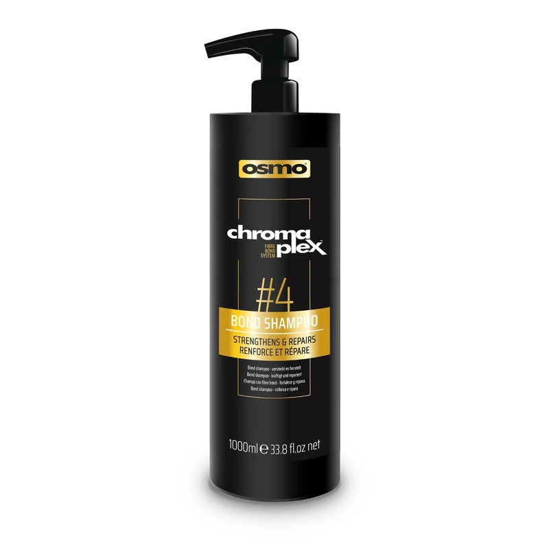 OSMO CHROMAPLEX™ Fibre Bond System Bond Shampoo 4 Strengthens & Repairs Treatments 1000ml - Image 1