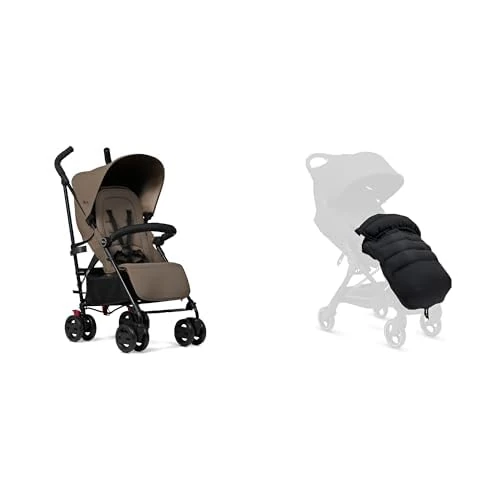 Silver Cross - Pop 2 Pushchair & Footmuff - Foldable Travel Stroller - Buggy - Adjustable/Lie Flat Seat - Newborn to 4 Years - Cobble