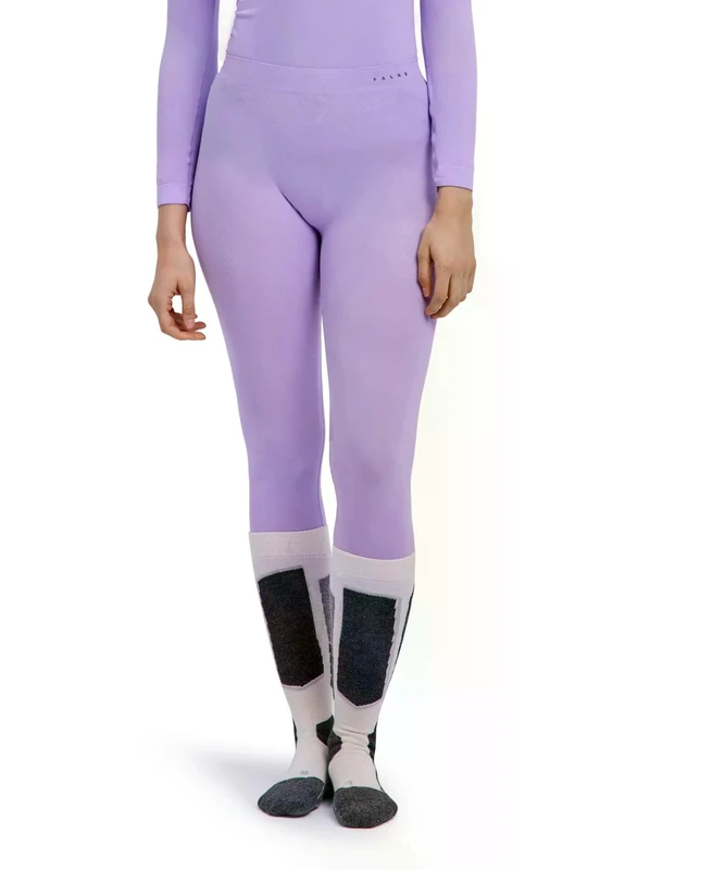 Falke Women's Warm 3/4 W Ti Functional Yarn Quick Dry Base Layer Bottom 1 Piece, Purple Light Lilac 6819, M