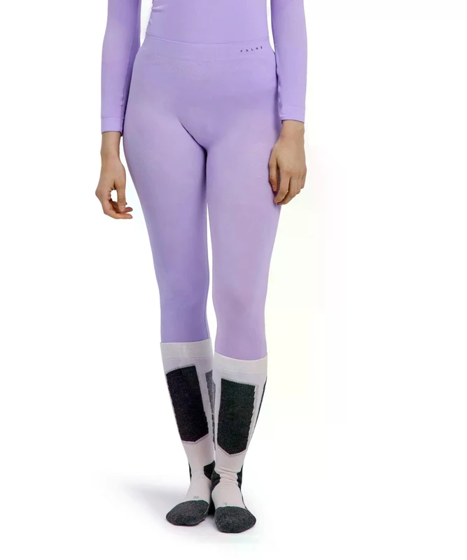 Falke Women's Warm Long W Ti Functional Yarn Quick Dry Base Layer Bottom 1 Piece, Purple Light Lilac 6819, S