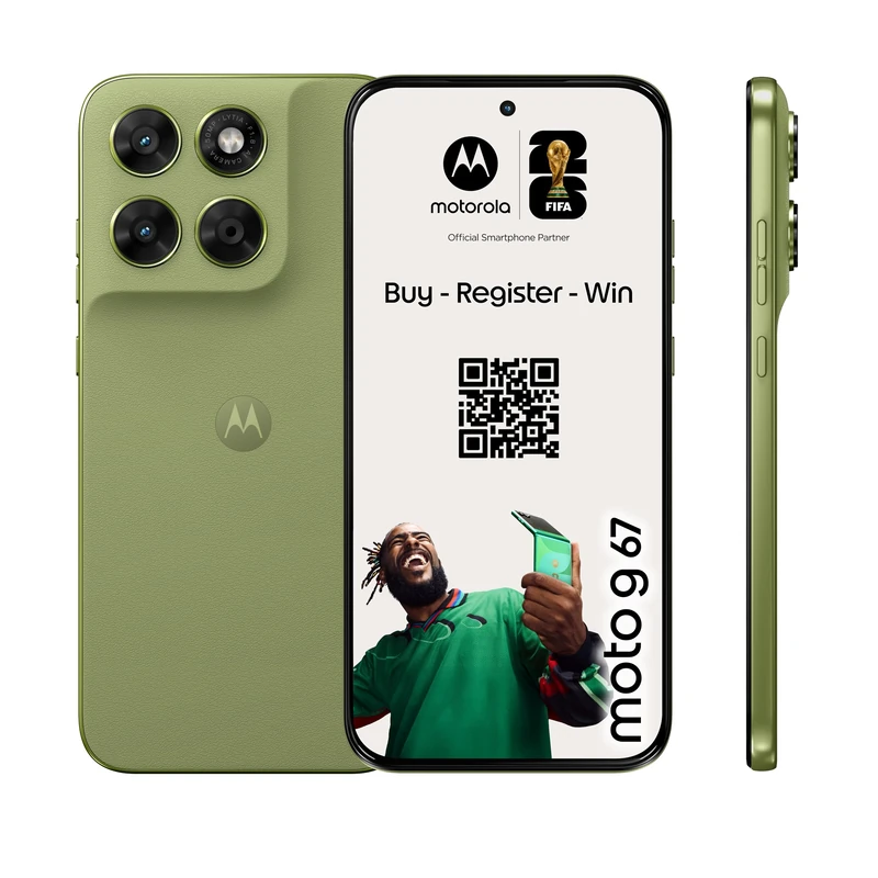 Moto g67 PANTONE Nile 6.78" fhd+ amoled display 50mp sony lytia camera 5200mah battery turpopower 30 with Co2 offset