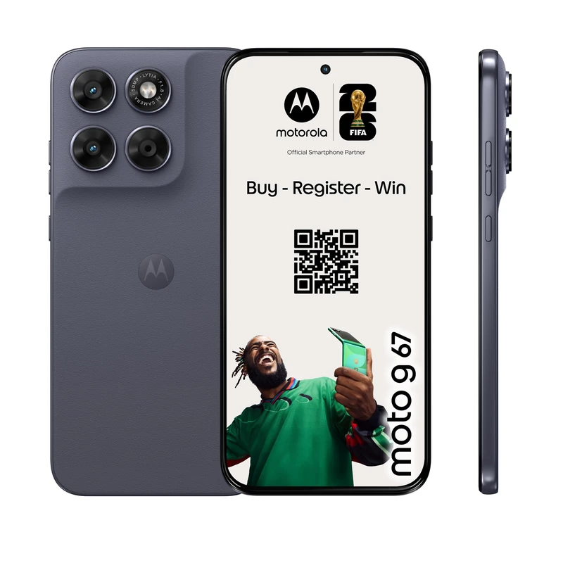 Moto g67 PANTONE Arctic Seal 6.78" fhd+ amoled display 50mp sony lytia camera 5200mah battery turpopower 30 with Co2 offset