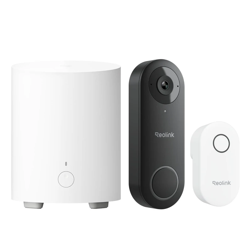 Reolink Pack Sécurité : Sonnette PoE 5MP avec Vue Diagonale 180°, Détection Humaine et Audio Bidirectionnel + Home Hub Mini, Stockage Local, Wi-Fi Double Bande, Accès à Distance