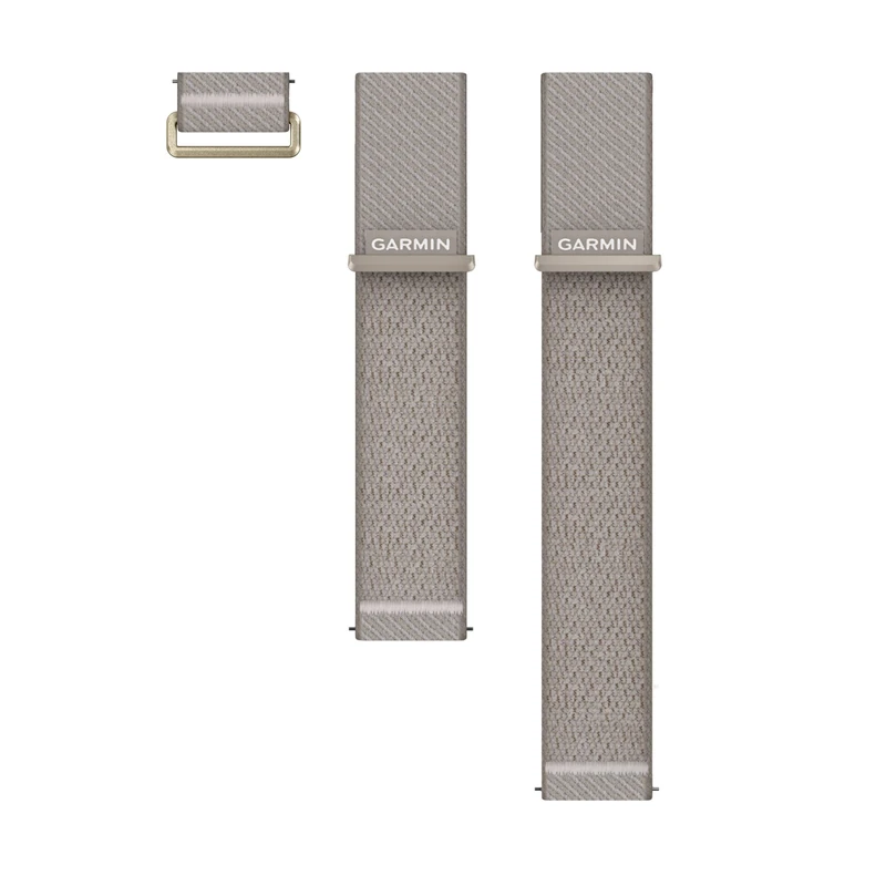 Garmin Quick Release Bands (24mm), suitable for selected Venu X1 series only, Original accessory, ComfortFit Nylon, French Grey