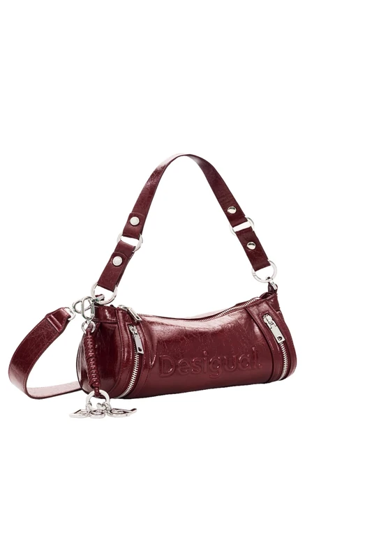 Desigual cross body bag shoulder bag Half Logo Zarauz Crossbody Bag Garnet red