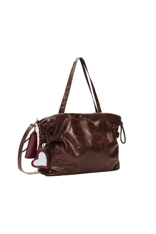 Desigual shopper bag shoulder bag Galaxy Lifta 2.0 Shopping Bag Chocolate dark brown