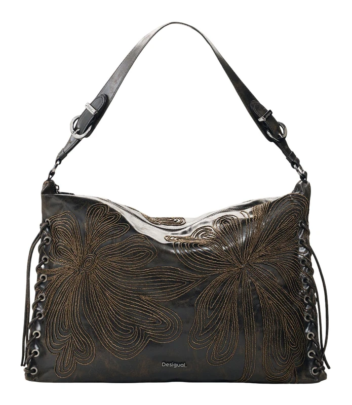 Desigual Mistral Leiria Shoulder Bag Chocolate dark brown