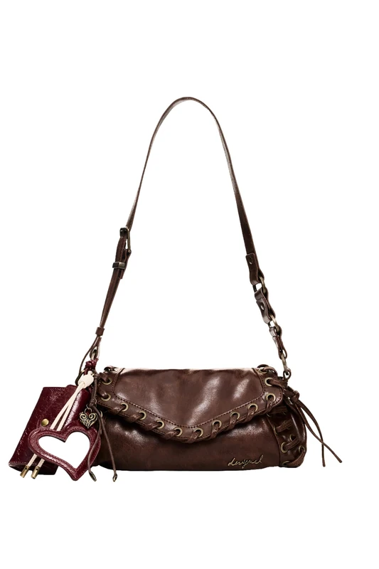 Desigual shoulder bag cross body bag Galaxy Zarauz Bag Chocolate brown