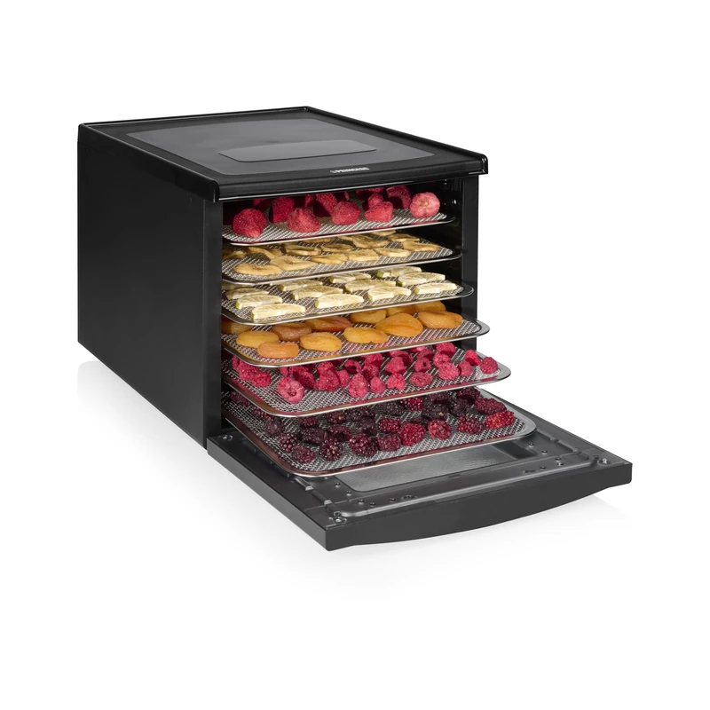 Princess Food Dehydrator with 6 Stainless Steel Drying Racks, Adjustable Temperature, Touchscreen, Timer up to 48 Hours, 550 W, 01.112398.01.001