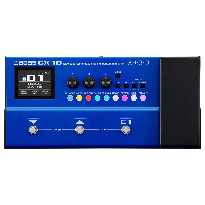 BOSS GX-1B | Ultra-Portable Bass Effects Processor | Packed with Iconic Amps & Effects | Premium AIRD Sound Engine | Ideal for Beginner Bassists | Bluetooth Connectivity | Flexible Power Options