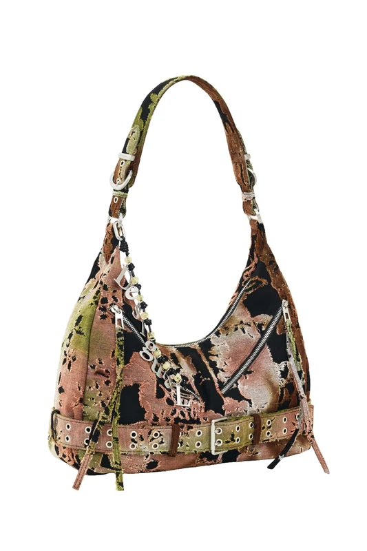 Desigual Galerna Heaven Maxi Material Finishes Shoulder Bag 26WAXA14