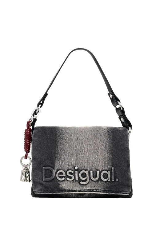 Desigual cross body bag Half Logo Denim Venecia 4.0 Crossbody Bag Denim Dark Grey gray