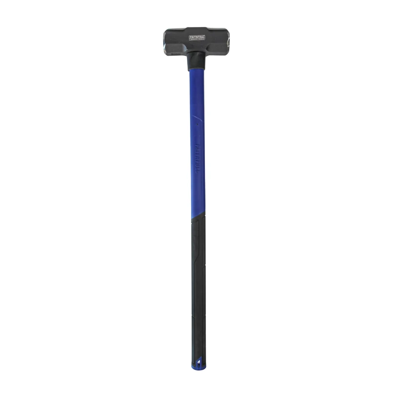 Faithfull Fibreglass Shaft Sledge Hammer 4.5kg (10lbs) – High-Strength Fibreglass Handle with Powder-Coated Steel Head & Ergonomic Non-Slip Grip for Demolition, Construction & Heavy-Duty Site Work