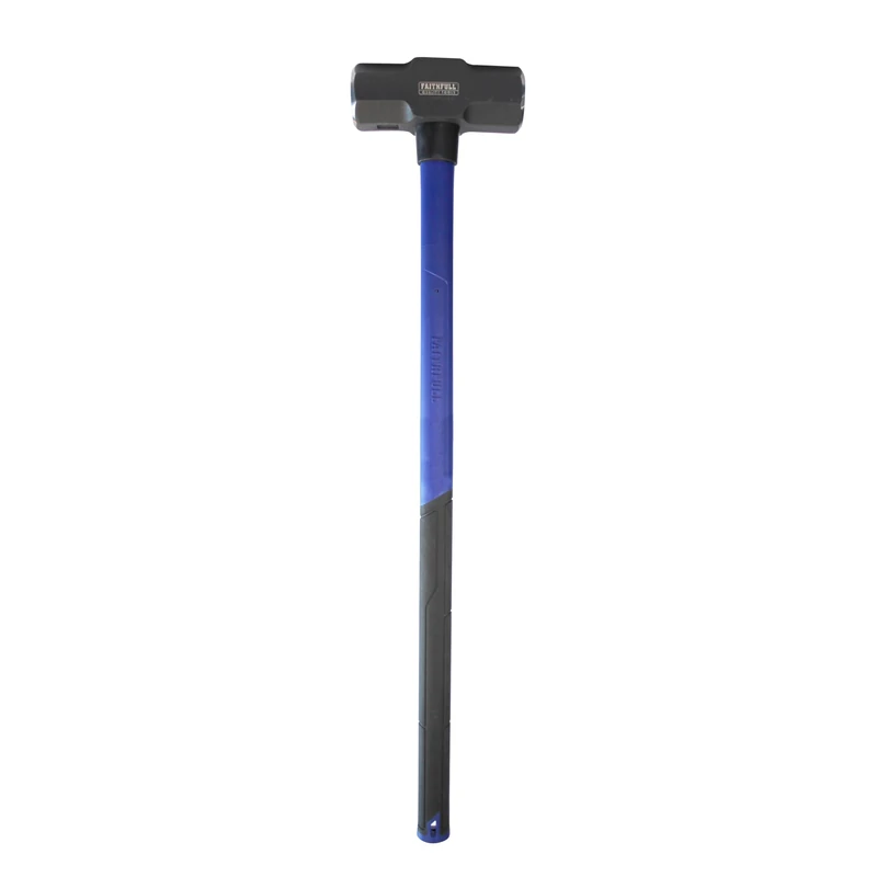 Faithfull Fibreglass Shaft Sledge Hammer 6.3kg (14lbs) – High-Strength Fibreglass Handle with Powder-Coated Steel Head & Ergonomic Non-Slip Grip for Demolition, Construction & Heavy-Duty Site Work