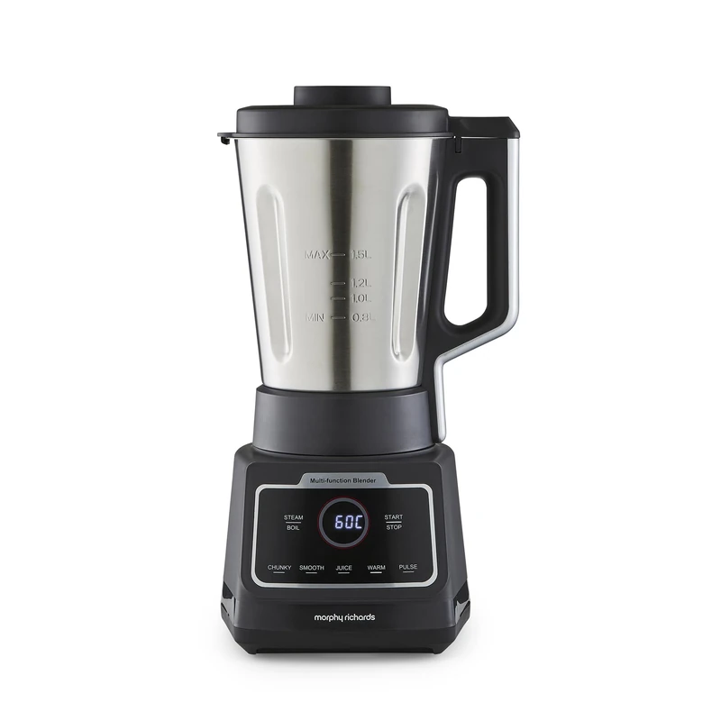Morphy Richards 1.5L MixFlex Multifunction 6-in-1 Blender & Soup Maker, 6 Blender Functions, OverFill & OverSpill Sensor, LED Touch Control Display, Memory Tme-3 Minutes, Easy Clean, 403066