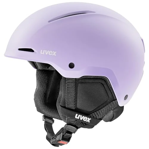 uvex minimo – extremely lightweight, safe ski helmet with individual size adjustment for children – cool lavender matt – 48–52 cm