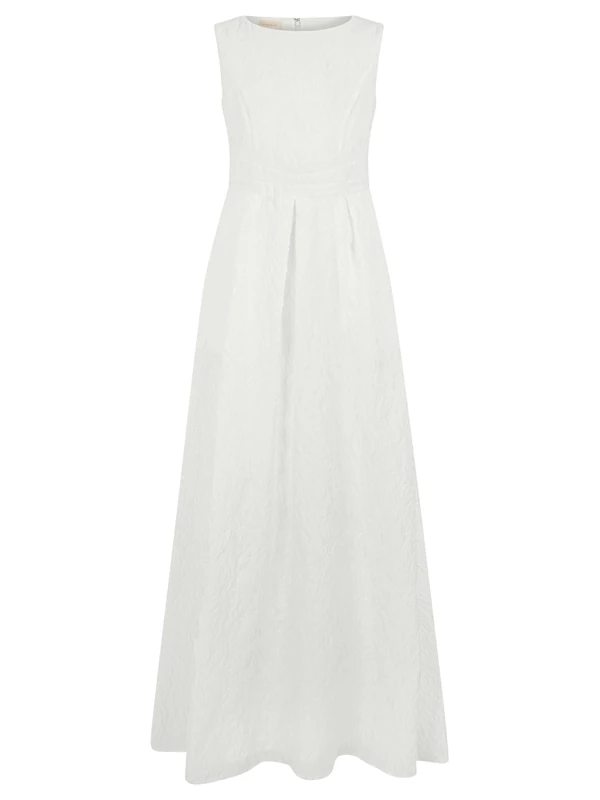 Apart Maxi Dress with Embossed Textured Pattern