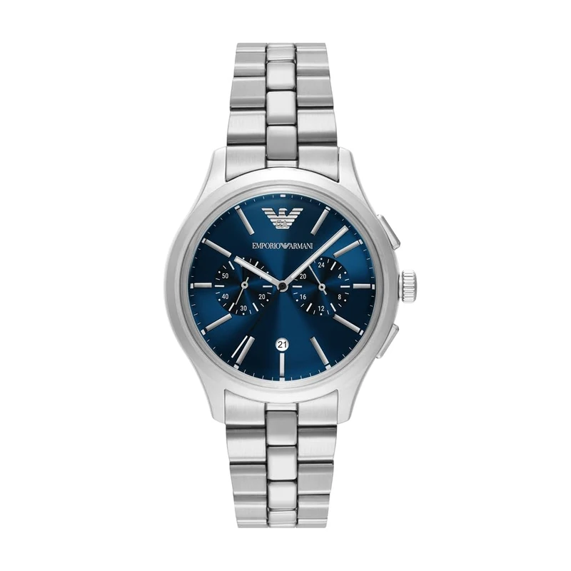 Emporio Armani Men's 41MM Silver-Tone Stainless Steel Watch, AR11728