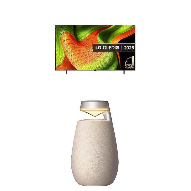 LG 65-Inch OLED 4K Smart TV and X02 Bluetooth Speaker Bundle